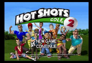 Hot Shots Golf 2 Title Screen